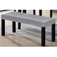 thumbnail image 1 of Aerys Lucky Dining Bench with patterned and padded seating in PU Grey, 1 of 2