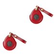 thumbnail image 2 of Decodeary Stylish PU Leather Key Cover for Motorcycle Boyfriend Black Red 2Set, 2 of 6