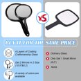 thumbnail image 4 of Youkk 2pieces Double Sided Handheld Makeup Mirror Portable And Clear Impeccable And Sweet Gift Choice black 1Set, 4 of 6