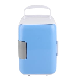 Dekaim Small Car Refrigerator, 4L Car Refrigerator Large Capacity Small Size Food Grade Liner Cooler Warmer Mini Fridge for Dormitory Office Home