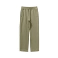 thumbnail image 1 of Styesk Pantalon Homme Couleur Unie Décontracté Jambe Droite Longueur Complète, 1 of 6