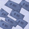 thumbnail image 1 of Ahgly Company Machine Washable Indoor Square Transitional Azure Blue Area Rugs, 8' Square, 1 of 7