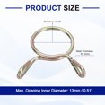 thumbnail image 2 of Uxcell Fuel Line Hose Clips, 18Pack 11.5mm Zinc Plated 65Mn Steel Tubing Spring Clamps, 2 of 7