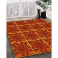 thumbnail image 3 of Ahgly Company Tapis d'Intérieur Rectangulaire Transitionnel Orange Rouge Orange Lavable à la Machine, 2 Pieds x 3 Pieds, 3 of 7
