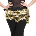 thumbnail image 3 of ziyahi Belly Dance Waist Chain Black Gold, 3 of 9