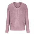 thumbnail image 4 of Innerwin Pull Hiver Chaud Femmes Pull Tops Chic à Manches Longues Pull Confortable Rose L, 4 of 8
