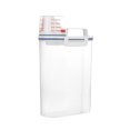 thumbnail image 1 of Amdohai 2L Rice Storage Container with Measuring Cup Transparent Food Storage Containers for Grain Cereal Soybean Snack Pet Food in Kitchen Pantry Fridge, 1 of 7