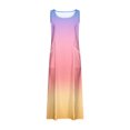 thumbnail image 4 of FAIWAD Robes d'Été Grande Taille pour Femmes 2024 Sans Manches Décontractées Robe Maxi Dégradé Boho Plage Robe Débardeur, 4 of 5
