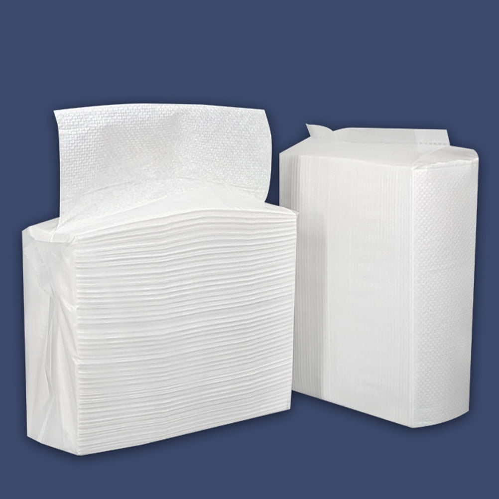 HAMPPLIES Convenient Hand Napkins White Paper Towels Bulk for Bathroom and Multi Use