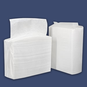 HAMPPLIES Convenient Hand Napkins White Paper Towels Bulk for Bathroom and Multi Use