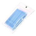thumbnail image 1 of 100pcs Double Head Disposable Swab Fiber Buds Plastic Sticks Eyebrow Eyelash Make Up Tools, 1 of 8
