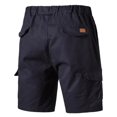 thumbnail image 3 of Mens Cargo Short Léger Ripstop Stretch Slim-Fit avant Plat Confort Draw-string Authentique Short d'Extérieur Classique avec Poches Latérales S-2XL Kaki, 3 of 6