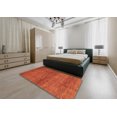 thumbnail image 4 of Ahgly Company Tapis d'Intérieur Ronds Abstraits Orange Rouge Abstraits pour Aire, 3 Pieds Rond, 4 of 6