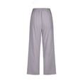 thumbnail image 5 of Women Casual Capris Straight Leg Drawstring Elastic Waist Linen Pants with Pockets, 5 of 5