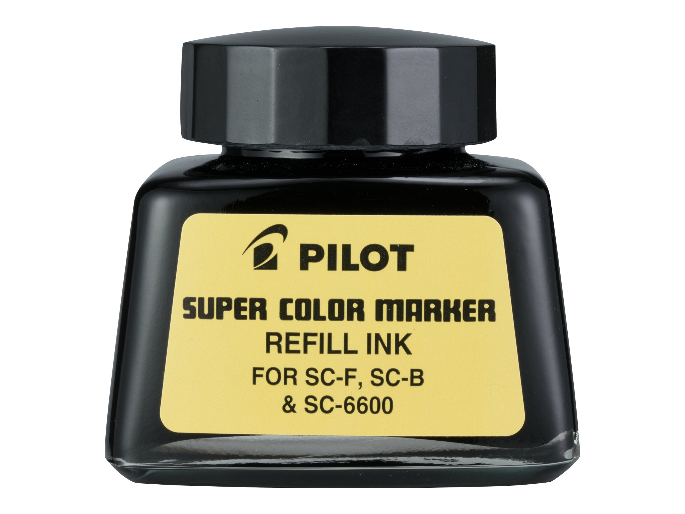 Pilot Jumbo Marker Refill Ink, For Permanent Markers, 1 oz Ink Bottle, Black, EA - PIL43100