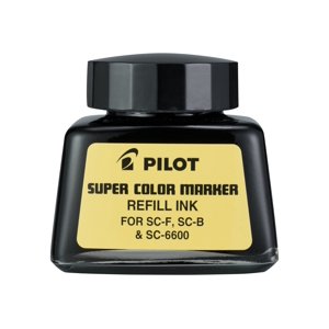 Pilot Jumbo Encre de renouvellement de marqueur, pour les marqueurs permanents, 1 oz bouteille d'encre, noir, EA - PIL43100