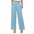 thumbnail image 1 of 6 Month Rompers Softball Girl Girls High Waisted Wide Leg Pants Summer Solid Color Button Down Casual Trousers With Pockets Comfortable And Stylish For Teens And Juniors, 1 of 6