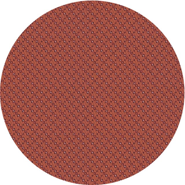 Ahgly Company Tapis Rond Lavable en Machine Intérieur Transitionnel Orange Vif, 8 Pieds Rond