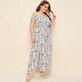 thumbnail image 3 of Babysbule Robe pour Femmes Liquidation Femmes Grande Grande Taille Épaules Dénudées Corsage Froncé Fente Cuisse Robe à Petites Fleurs, 3 of 6