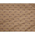 thumbnail image 4 of oneOone Polyester Lycra Dark Beige Fabric Rabbit Animal Sewing Craft Projects Fabric Prints By Yard 56 Inch Wide, 4 of 4