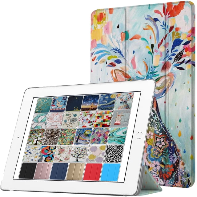 Étui pour iPad Pro 9,7 Pouces PC A1673 MLMP2LL/A MM172LL/A MLMN2LL/A MLMQ2LL/A A1674 A1675 MLMW2LL/A MLMX2LL/A MM192LL/A MLMV2LL/A MLN02LL/A MLMY2LL/A MLN12LL/A MM1A2LL/A MLPX2LL/A MLPW2LL/A - Motif Cerf