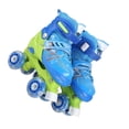 thumbnail image 2 of tredstone Patins à Roulettes Roses 2 Pcs pour Filles Confortables et Respirants Roue en Caoutchouc PU à Éclat Complet/taille Bleu Sans Paillettes, 2 of 6
