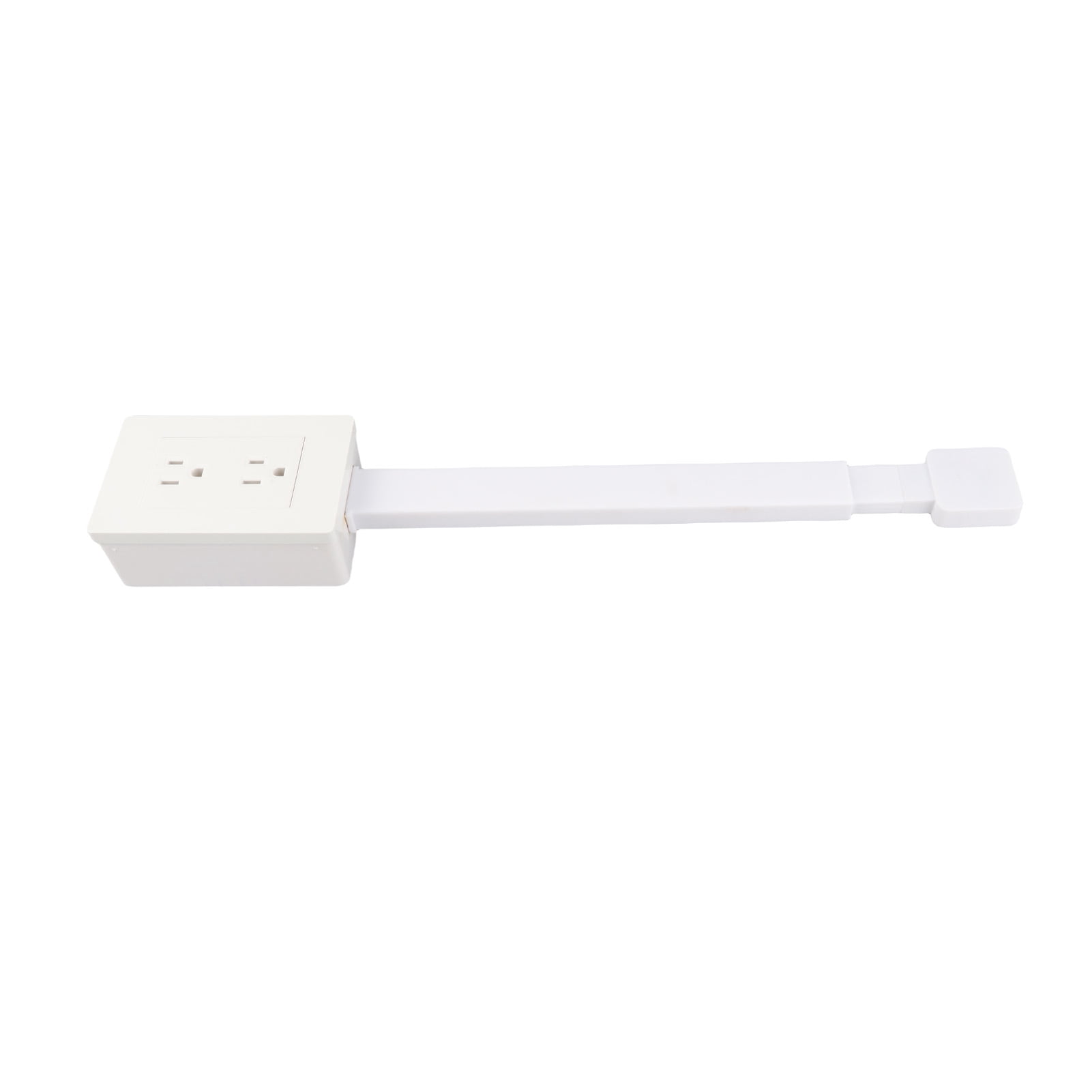 Rotating Plug Adapter, Power Socket Expander, 3 Prong Electrical Outlets Power Strip, 22 to 34 Inch Extension with 180 Degree Rotating Base