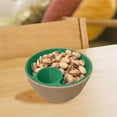 thumbnail image 4 of Ensemble de Bols Pistache pour Vaisselle avec Support de Rangement et Grand Plat Double Bol de Service pour Collations avec Compartiment Séparé pour Déchets Alimentaires pour Edamame Cerises Maïs Soufflé et Fruits, 4 of 6