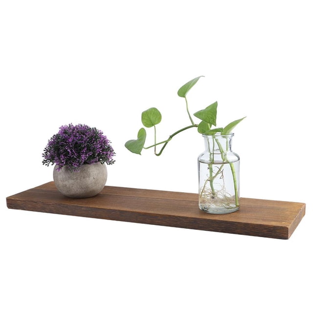 TOPINCN Wood Wall Shelf Floating Shelves, Floating Wall Shelves, For Store Books Store Photos
