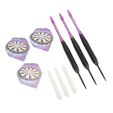 Fléchettes à Pointe en Acier, 3 Pcs Fléchettes en Acier Inoxydable Antidérapantes avec Rangement pour Joueurs Professionnels