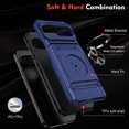 thumbnail image 4 of ShieldPlus for Google Pixel 9 Phone Case with Finger Ring Holder Kickstand, Heavy Duty Shockproof Rugged Protective Case for Pixel 9 Pro 6.3 Inch, Working with Magnetic Car Phone Mount,Blue, 4 of 7