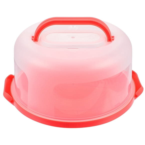 YOPTOP Cake Carrier Box Holder Portable Lid Stand Plastic Storage Keeper Handle Cover Plate Container Packing Cakes Pies Muffin