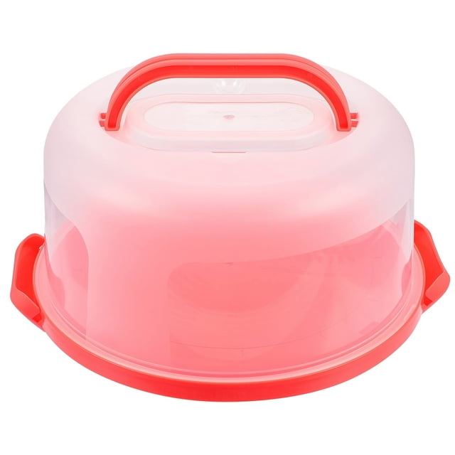 YOPTOP Cake Carrier Box Holder Portable Lid Stand Plastic Storage Keeper Handle Cover Plate Container Packing Cakes Pies Muffin