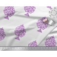 thumbnail image 2 of Soimoi Silk Fabric Tree Block Decor Fabric Printed Yard 42 Inch Wide, 2 of 3