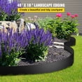 thumbnail image 2 of VEVOR Landscape Edging, 10 inch Depth 40 ft Total Length, Recycled HDPE Coiled Terrace Board, Flexible Bender Border Garden, Against Invading Weeds, Black, 2 of 9