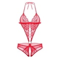 thumbnail image 4 of Intimates Woman Mesh Three PointBuckle Jumpsuit Underwear, 4 of 4