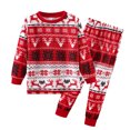 thumbnail image 1 of Pyjamas pour Filles Tenue Parent-Enfant Costumes de Noël Patchwork à Carreaux Imprimés Vêtements d'Intérieur Col Rond Manches Longues Pyjamas Ensemble Deux Pièces pour Enfant Pyjamas de Noël Assortis pour la Famille en Liquidation, 1 of 2