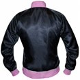 thumbnail image 4 of Blouson Bombardier Rose Blouson Bombardier Femme Blouson Bombardier en Satin Rose Blouson Bombardier Ma1 Blouson Femme Blouson Bombardier Rose Femme Blouson en Satin Rose Taille m, 4 of 5