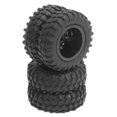 thumbnail image 4 of FLAMEEN 1/10 Pneu de Roue, 2Pcs RC Pneus Arrière pour Accessoires RC pour WPL D12 1/10 Camions RC, 4 of 8