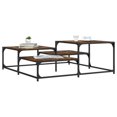 thumbnail image 1 of vidaXL Coffee Table Smoked Oak 107x107x40 cm Engineered Wood, 1 of 5