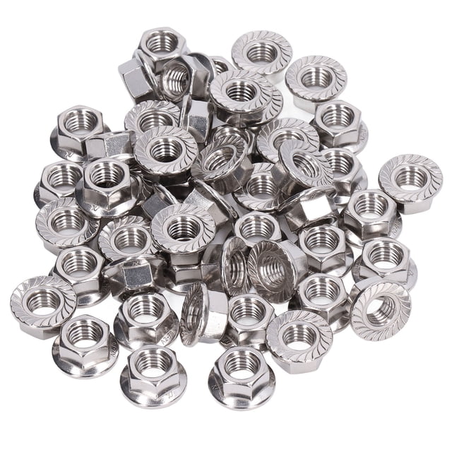50Pcs Écrou à Bride 304 Kit de Fixation Accessoire en Acier Inoxydable pour la Fixation MaintenanceM4