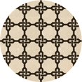 thumbnail image 1 of Ahgly Company Tapis d'Intérieur Ronds Transitionnels Lavables à la Machine, Brun Café, 4 Pieds Rond, 1 of 7