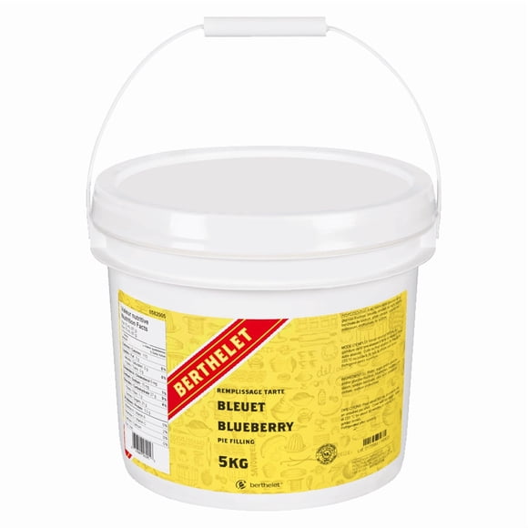 Berthelet Garniture de Tarte en Vrac pour Services Alimentaires / 5 Kg/11 Lb - Parfaite pour la Pâtisserie