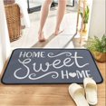 thumbnail image 1 of Tapis de Porte Home Sweet Home Bienvenue Extérieur Intérieur Entrée Tapis de Bienvenue Tapis de Sol Antidérapant - 30x17 Pouces, 1 of 6
