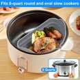 thumbnail image 3 of Slow Cooker Divider Liner for 6 QT Pot Leakproof Silicone Slow Cooker Divider Liner Reusable Heat Resistant Slow Cooker Liner Dishwasher Safe Kitchen Accessories, 3 of 9