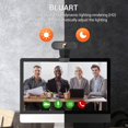 thumbnail image 3 of 1080P Webcam with Microphone, Plug and Play USB Computer HD Streaming Webcam for PC Mac Desktop Laptop YouTube Skype Twitch Video Conferencing Recording Streaming Online Classes Gaming, 3 of 5