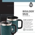 thumbnail image 3 of TAL Stainless Steel Boulder Coffee Mug 14 fl oz, Mint, 3 of 5