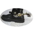 thumbnail image 4 of 2x Éperons de Cheval Antirouille Éperons Robustes Style Western pour Bottes Éperons Équipements de Compétition Brun Foncé, 4 of 8