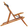 thumbnail image 3 of vidaXL Chaises de Plage Pliantes 2 Pcs Tissu Gris, 3 of 5