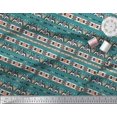 thumbnail image 2 of Soimoi Modal Satin Fabric Aztec Southwestern Printed Fabric 1 Yard 42 Inch Wide, 2 of 3